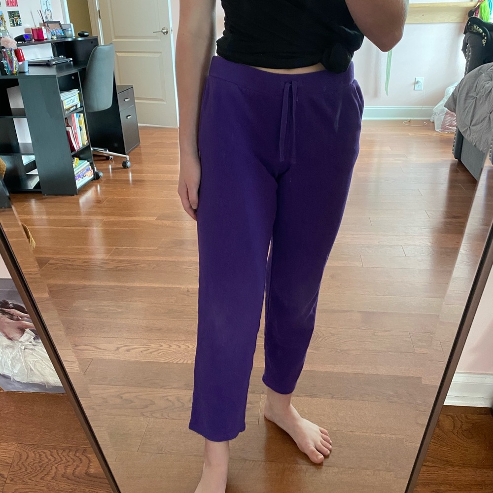 Purple sweatpants